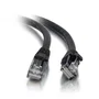 C2G Cable de Red Cat5e UTP con Protector Antienganche, RJ-45 Macho a RJ-45 Macho, 0.5m / 50 cm, Negro, Referencia 83180