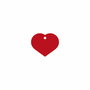 Placa identificativa para collar Imarc Heart Rojo