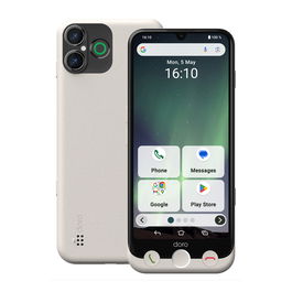 Doro Aurora A30 Smartphone 4G 6.1" HD+ 6GB RAM 128GB Android Batería 5000mAh - Teléfono Móvil para Personas Mayores, Interfaz Fácil, Botón de Emergencia