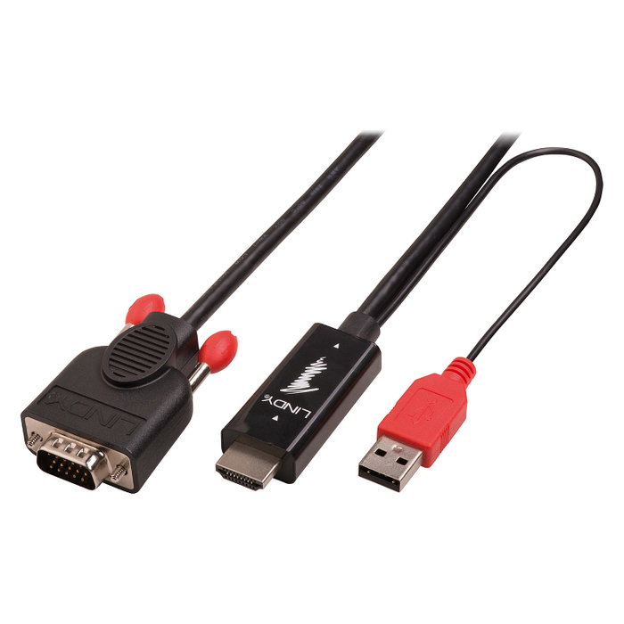 LINDY Cable Adaptador HDMI a VGA Negro 2 m