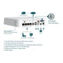 TP-Link VIGI NVR1104H-4P Grabador de Video en Red de 4 Canales PoE Blanco