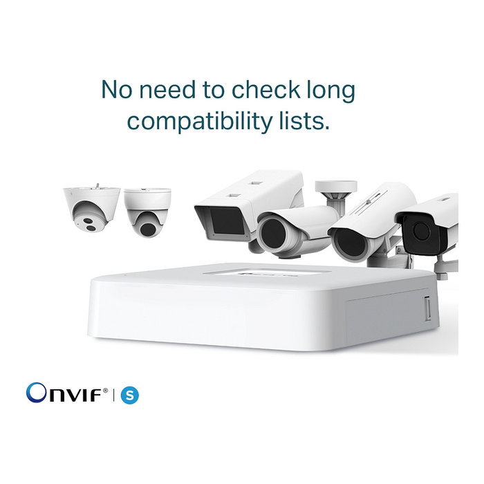 TP-Link VIGI NVR1104H-4P Grabador de Video en Red de 4 Canales PoE Blanco TP-Link VIGI NVR1104H-4P Grabador de Video en Red de 4 Canales PoE Blanco
