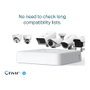 TP-Link VIGI NVR1104H-4P Grabador de Video en Red de 4 Canales PoE Blanco