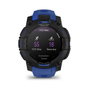 Garmin Instinct 3 Reloj Inteligente GPS AMOLED Negro 45 mm con Banda de Silicona Azul Bolt y Negro, Resistencia al Agua 10 ATM, Seguimiento de Actividad Multideporte
