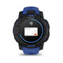 Garmin Instinct 3 Reloj Inteligente GPS AMOLED Negro 45 mm con Banda de Silicona Azul Bolt y Negro, Resistencia al Agua 10 ATM, Seguimiento de Actividad Multideporte