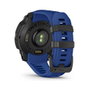 Garmin Instinct 3 Reloj Inteligente GPS AMOLED Negro 45 mm con Banda de Silicona Azul Bolt y Negro, Resistencia al Agua 10 ATM, Seguimiento de Actividad Multideporte