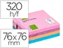Q-connect Bloc de notas adhesivas quita y pon con 320 hojas 76x76mm