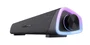 Trust GXT 620 Axon - Barra de Sonido Gaming 2.0 12W (6W RMS) Negra Alámbrica con Iluminación RGB y Conexión USB/AUX, Diseño Compacto para PC y TV