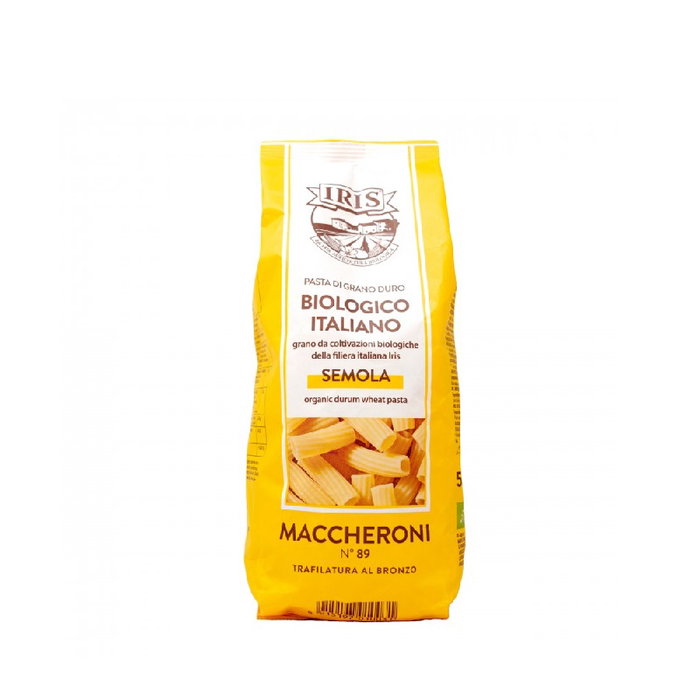 IRIS Macarrones Grandes de Trigo Duro BIO 500g IRIS Macarrones Grandes de Trigo Duro BIO 500g