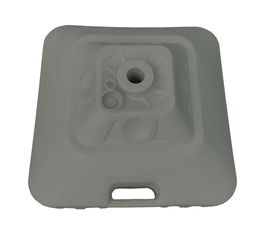 Marbueno Base Sombrilla Cuadrada Plástico 45x45x27 cm 30L Blanco Jardin, Piscina y Terraza 10498