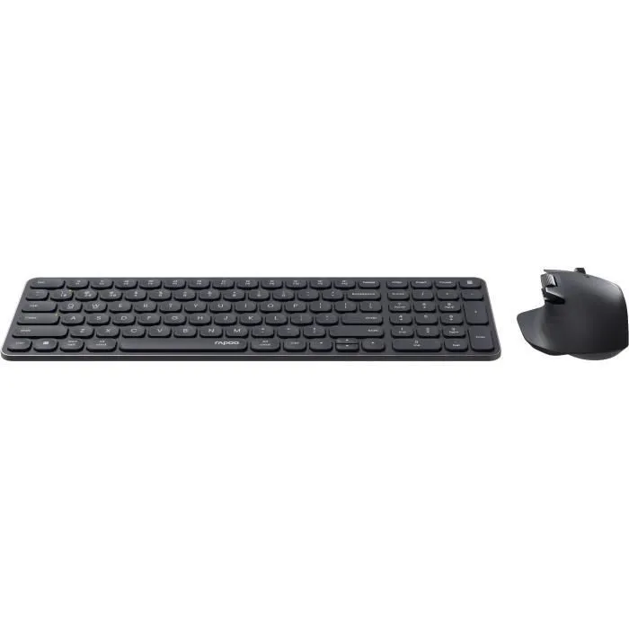 Rapoo 9760M Combo Teclado y Ratón Inalámbrico Ultrafino Gris Oscuro