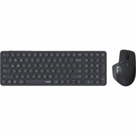 Rapoo Combo de teclado y ratón 9760M Inalámbrico Ultrafino Gris oscuro