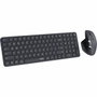 Rapoo Combo de teclado y ratón 9760M Inalámbrico Ultrafino Gris oscuro