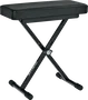 Quiklok Banqueta Piano X "Basic" Negro Imitación Cuero Altura Ajustable 480-580mm Plegable