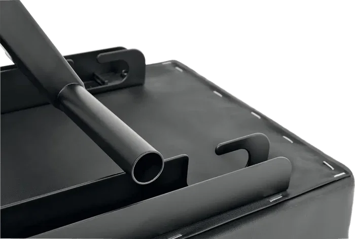 Quiklok Banqueta Piano X "Basic" Negro Imitación Cuero Altura Ajustable 480-580mm Plegable