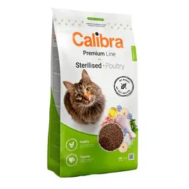 Calibra Cat Premium Alimento para Gatos Esterilizados Sabor Carne de Ave, 10 kg