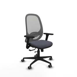 PIQUERAS Y CRESPO Silla de oficina Cilanco Gris con Brazos 3D