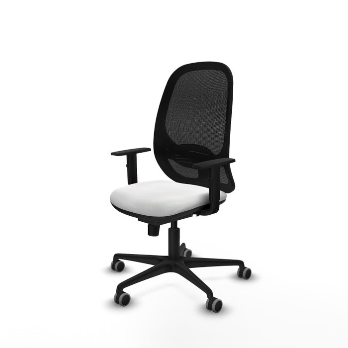 PIQUERAS Y CRESPO Silla de oficina Cilanco con mecanismo Sincro, Blanco y Negro PIQUERAS Y CRESPO Silla de oficina Cilanco con mecanismo Sincro, Blanco y Negro
