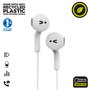muvit for change auriculares estéreo E56 3.5mm blancos
