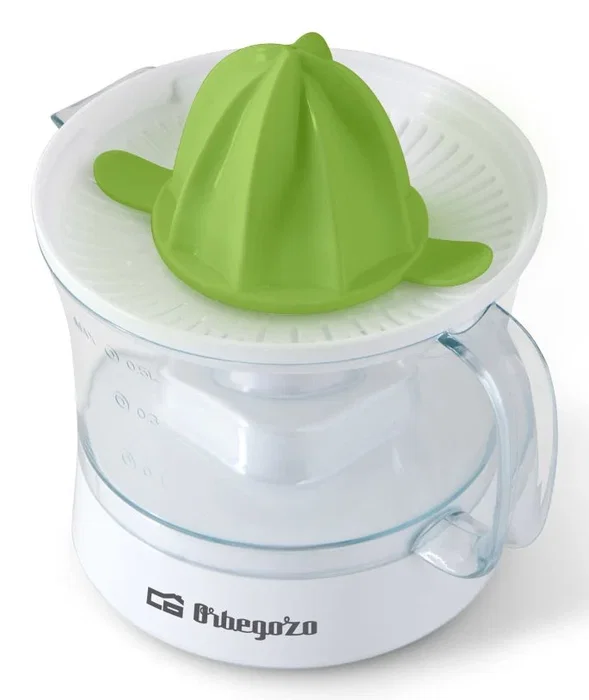 Orbegozo EP 1510 Exprimidor Eléctrico 25W 0,5L Verde, Transparente y Blanco