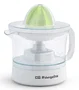 Orbegozo EP 1510 Exprimidor Eléctrico de Tomates, 25W, Capacidad 0.5L, Rotación Bidireccional, Incluye 2 Conos, Accesorios Lavavajillas, Color Verde Transparente y Blanco