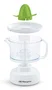 Orbegozo EP 1510 Exprimidor Eléctrico de Tomates, 25W, Capacidad 0.5L, Rotación Bidireccional, Incluye 2 Conos, Accesorios Lavavajillas, Color Verde Transparente y Blanco