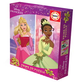 EDUCA BORRAS Puzzle 3D Lenticular Princesas Disney 200 Piezas
