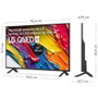 LG Televisor QNED 50QNED84A6C 50" Ultra HD 4K Smart TV QNED84 IA α7 Gen8 webOS 25, WiFi, Gaming Game Optimizer, Sonido 9.1.2 Virtual, HDR10, Magic Remote