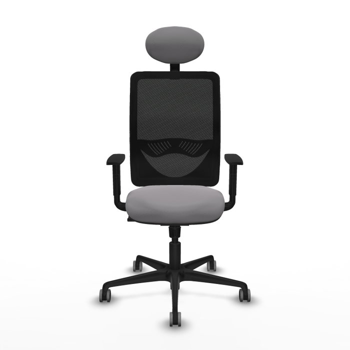 PIQUERAS Y CRESPO Silla de oficina Zulema con mecanismo Sincro, Gris y Negro PIQUERAS Y CRESPO Silla de oficina Zulema con mecanismo Sincro, Gris y Negro