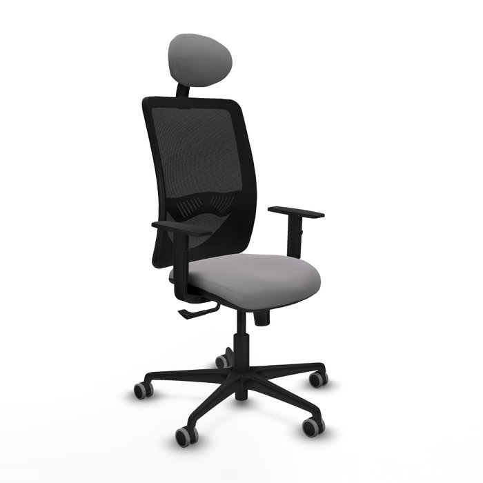 PIQUERAS Y CRESPO Silla de oficina Zulema con mecanismo Sincro, Gris y Negro PIQUERAS Y CRESPO Silla de oficina Zulema con mecanismo Sincro, Gris y Negro