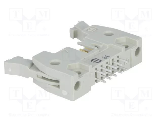 HARTING Conector IDC SEK de 10 pines, recto, THT, gris