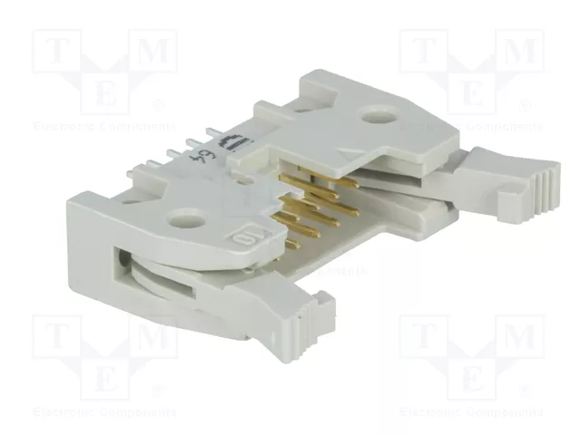 HARTING Conector IDC SEK de 10 pines, recto, THT, gris