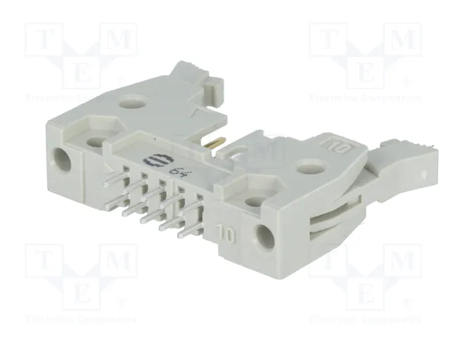 HARTING Conector IDC SEK de 10 pines, recto, THT, gris
