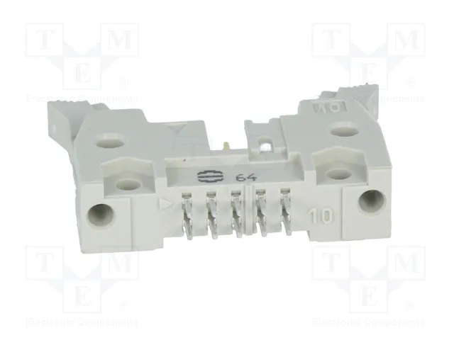 HARTING Conector IDC SEK de 10 pines, recto, THT, gris