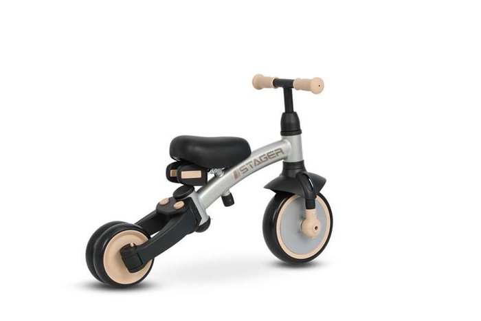 Ociotrends Bicicleta 3 en 1 Triciclo Empuje Equilibrio - Desde 2 años - 10 Pulgadas
