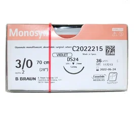 Braun Sutura Monosyn Violet 3-0 DS24 RCP 70 cm