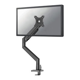 Newstar DS70-250BL1 Brazo de Monitor de Gas, Soporte para Pantalla de 17 a 35 Pulgadas, Carga 9kg, Montaje Pinza/Atornillado, Color Negro
