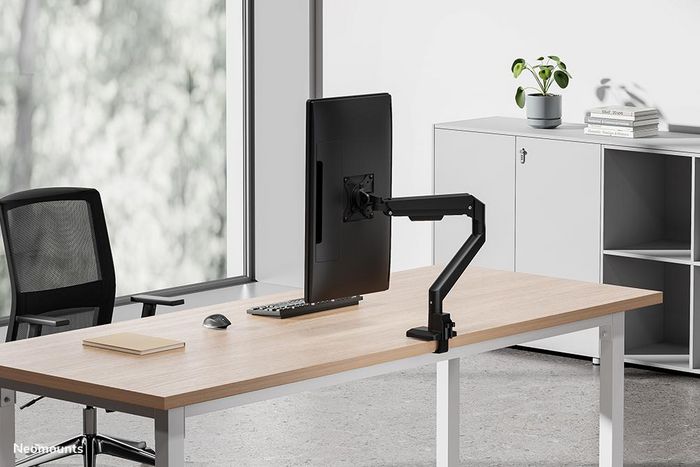 Neomounts DS70-250BL1 Brazo de monitor de 17-35 pulgadas, resorte de gas, Negro