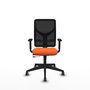 PIQUERAS Y CRESPO Silla de oficina Motilla con mecanismo Sincro/Traslack Naranja y Negro
