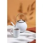 BODUM BOD0699965419479 Tetera Douro de Porcelana con Filtro de Acero Inoxidable, 1.5 Litros