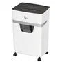 HP OneShred 10MC Destructora de Papel Microcorte, 22 cm, Nivel de Seguridad P-5, 10 Hojas, para Tarjetas de Crédito y Grapas, 65 dB, Cesta 20 L, Blanco