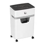 HP OneShred 10MC Destructora de Papel Microcorte, 22 cm, Nivel de Seguridad P-5, 10 Hojas, para Tarjetas de Crédito y Grapas, 65 dB, Cesta 20 L, Blanco