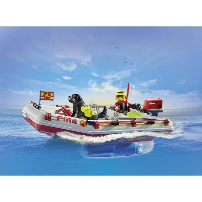 Playmobil Bote de bomberos con moto acuática Action 71464