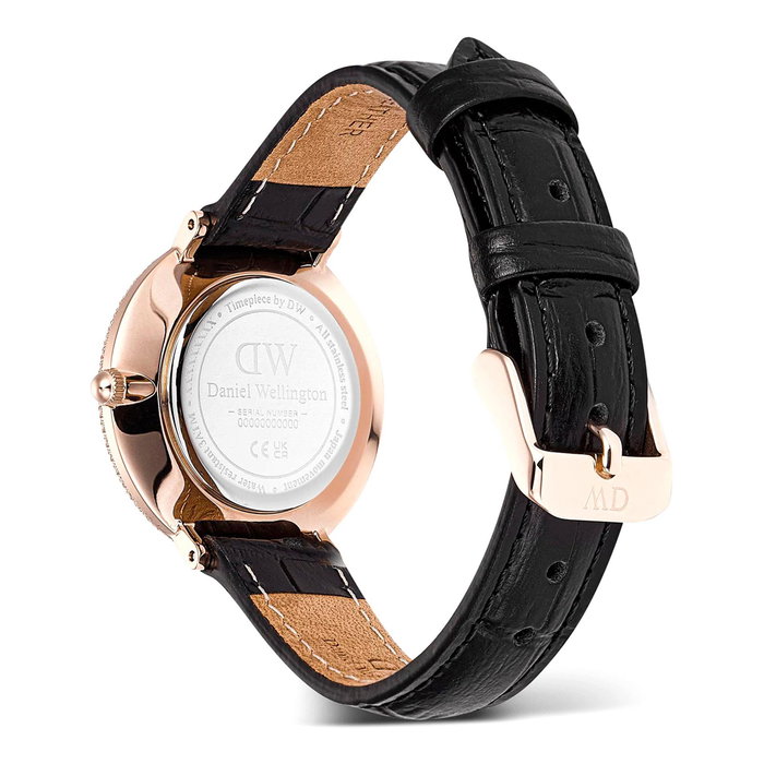 Daniel Wellington DW00100827 con bisel de circonita y correa de cuero Daniel Wellington DW00100827 con bisel de circonita y correa de cuero