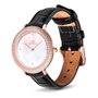 Daniel Wellington DW00100827 con bisel de circonita y correa de cuero