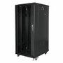 Lanberg Armario Rack Independiente 27U 600x800 Negro con Puerta de Vidrio