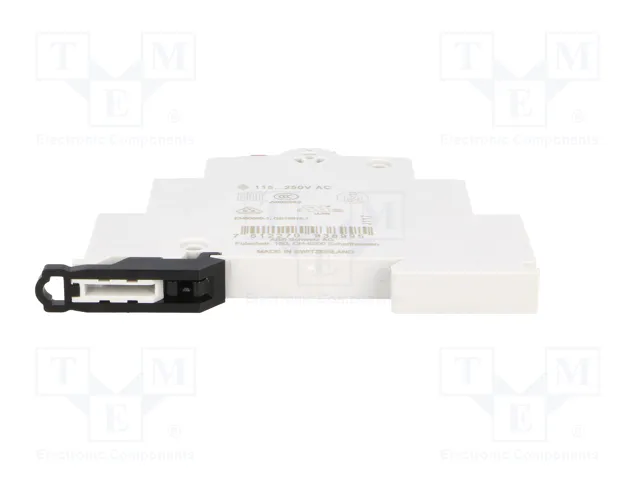 ABB Interruptor de botón rojo con LED, 16A, 250VAC ABB Interruptor de botón rojo con LED, 16A, 250VAC