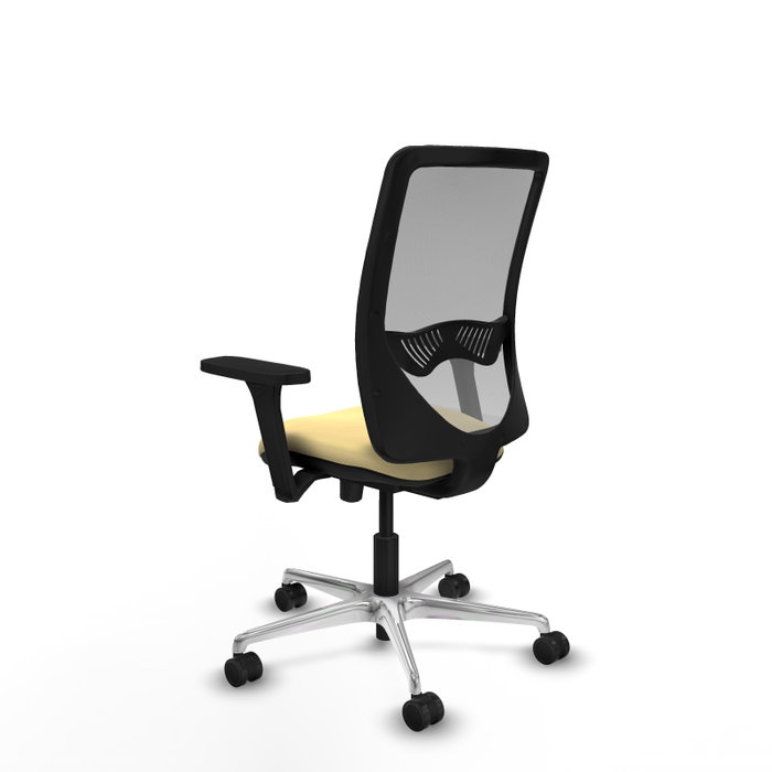 PIQUERAS Y CRESPO Silla de oficina Zulema con mecanismo Sincro/Traslack, Crema y Gris PIQUERAS Y CRESPO Silla de oficina Zulema con mecanismo Sincro/Traslack, Crema y Gris
