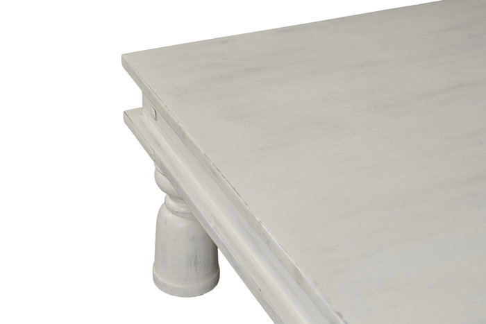 DKD Home Decor Mesa de Centro de Madera Decapé Blanco 170x102x47