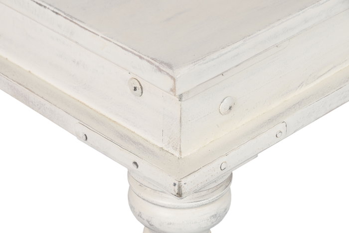 DKD Home Decor Mesa de Centro de Madera Decapé Blanco 170x102x47 DKD Home Decor Mesa de Centro de Madera Decapé Blanco 170x102x47